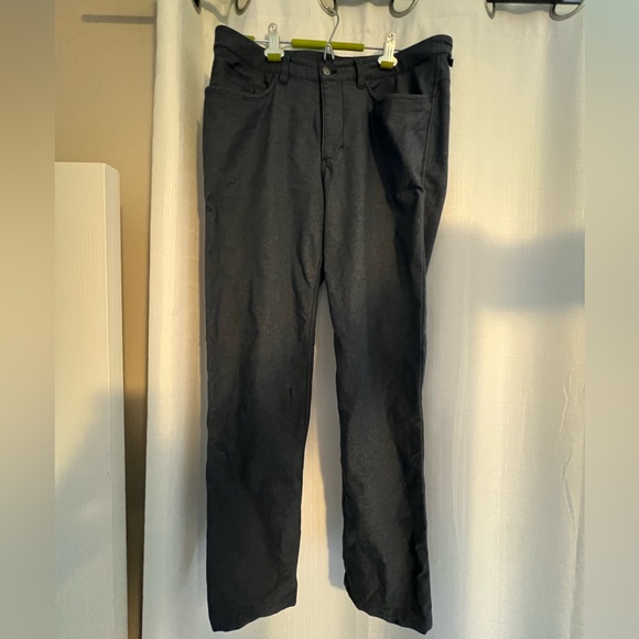 LULULEMON PANTS ABC TECH CANVAS JEAN - 33x34, Blue - Picture 2 of 4